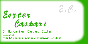 eszter caspari business card